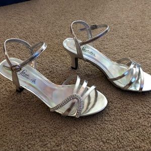 Silver Short Heels